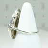 Frosty Flower Marcasite Spangled Shield Ring