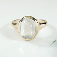 Sensual Edwardian Moonstone in Gold Ring