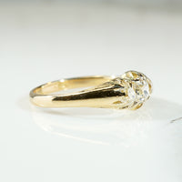 Dazzling Antique Diamond & 18k Trilogy Ring