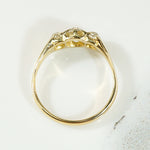 Dazzling Antique Diamond & 18k Trilogy Ring