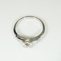 Lovely Platinum and Diamond 1940's Engagement Ring