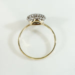 Fancy Brown Diamond Halo Ring in 18k & Platinum