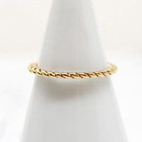 Vintage Flattened Gold Twist Band
