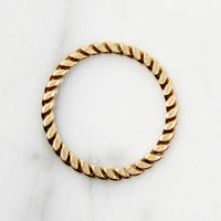 Vintage Flattened Gold Twist Band