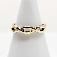 Open Work Twist Artcarved Gold Band