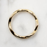 Open Work Twist Artcarved Gold Band