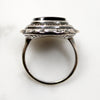 Moody Art Deco Onyx & Marcasite Ring