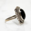 Darkly Romantic 1920s Onyx & Marcasite Ring