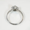 Exquisite Engraved Platinum & Diamond Engagement Ring