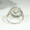 Wind Rose Diamond & Engraved Platinum Ring