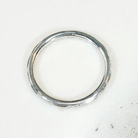 Clean Lined "Orange Blossom" White Gold Band