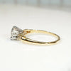 Retro Diamond Engagement Ring in Gold & Palladium