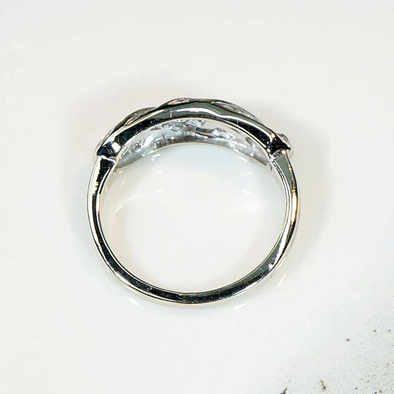 "Customized" Sparkling Diamond Band in White Gold