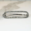 Lovely Edwardian Barrette in Sterling & Paste