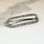 Lovely Edwardian Barrette in Sterling & Paste