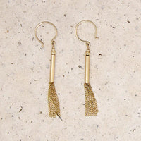 Flair Chain Tassel Earrings from Favor