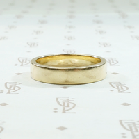 Heavy Flat 1970s Gold Wedding Band
