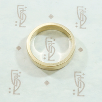 Heavy Flat 1970s Gold Wedding Band
