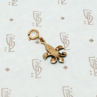 antique fleur de lis back