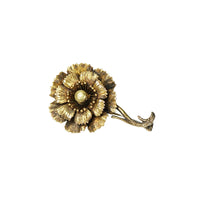 Antique Poppy Brooch in Gold
