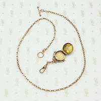 Green and Rose Gold Flower Basket Locket 