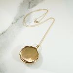 Gold and Diamond Art Nouveau Pansy Locket