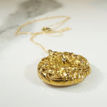Gold and Diamond Art Nouveau Pansy Locket