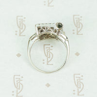 Vintage 1940's Forget me Not Diamond Ring