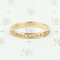 Flowers Recycled Revival band in rose gold.