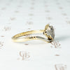 Swirling Romantic Diamond Cluster Ring