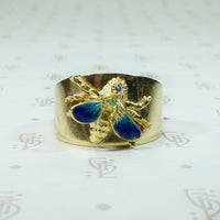 Enameled Bee Gold Cigar Band