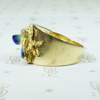Enameled Bee Gold Cigar Band