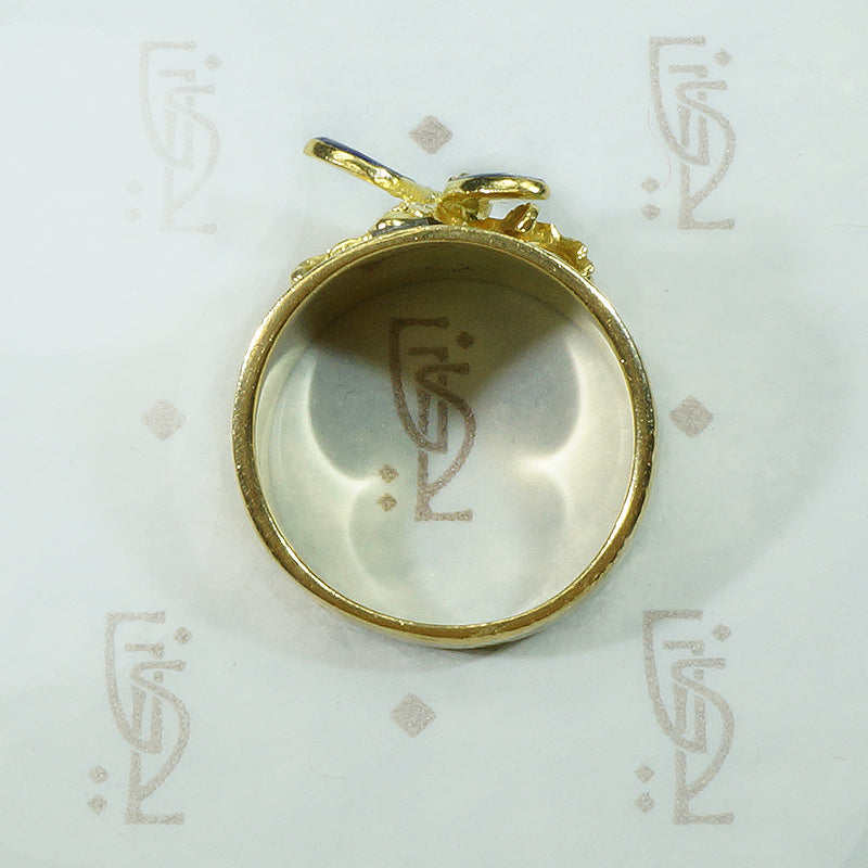 Enameled Bee Gold Cigar Band