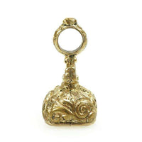 Carved Amethyst Inquire Within Petite Victorian Fob seal