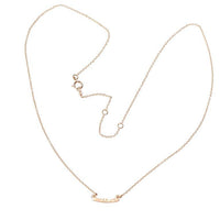 Hammered Gold Bar Necklace by brunet