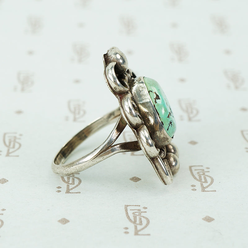 Vintage Turquoise Silver Ring