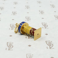 Folies Bergere 18k Gold Enamel Charm