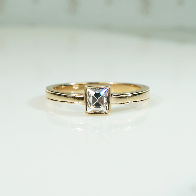 Antique French Cut Diamond in Recycled Gold