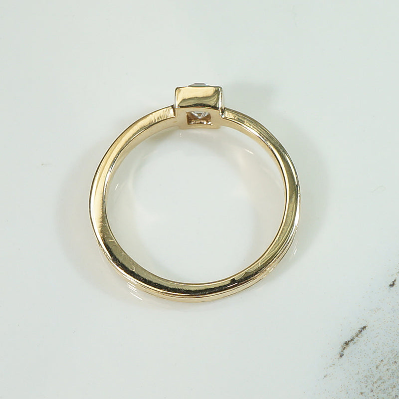 Antique French Cut Diamond in Recycled Gold