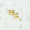 French 18k Repossé Watch Key