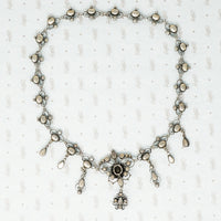 Early French Silver and Paste Necklace
