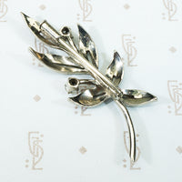 Lovely Silver French Paste Brooch c1910