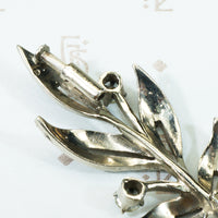 Lovely Silver French Paste Brooch c1910
