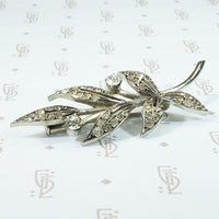 Lovely Silver French Paste Brooch c1910