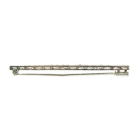 Vintage French Platinum Diamond Set Brooch