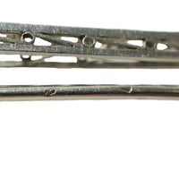 Vintage French Platinum Diamond Set Brooch