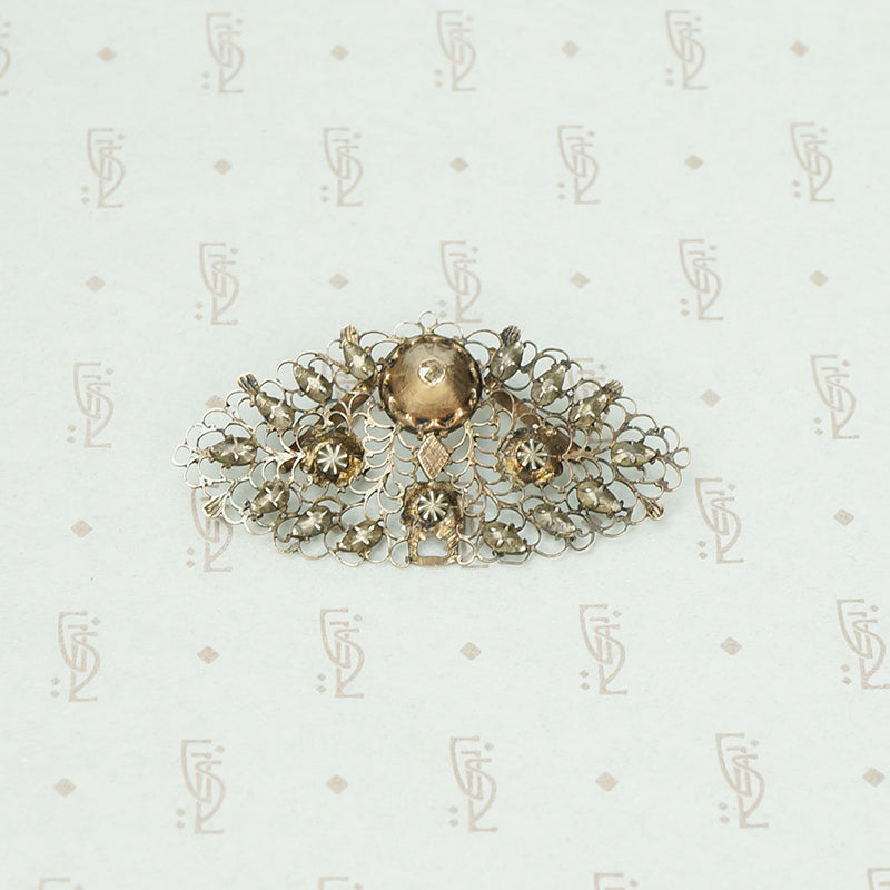 18thc French Provencial Ribbon Slide Necklace