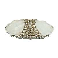 Vintage French Lalique Choker Slide - Gem Set Love