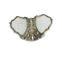 Vintage French Lalique Choker Slide - Gem Set Love