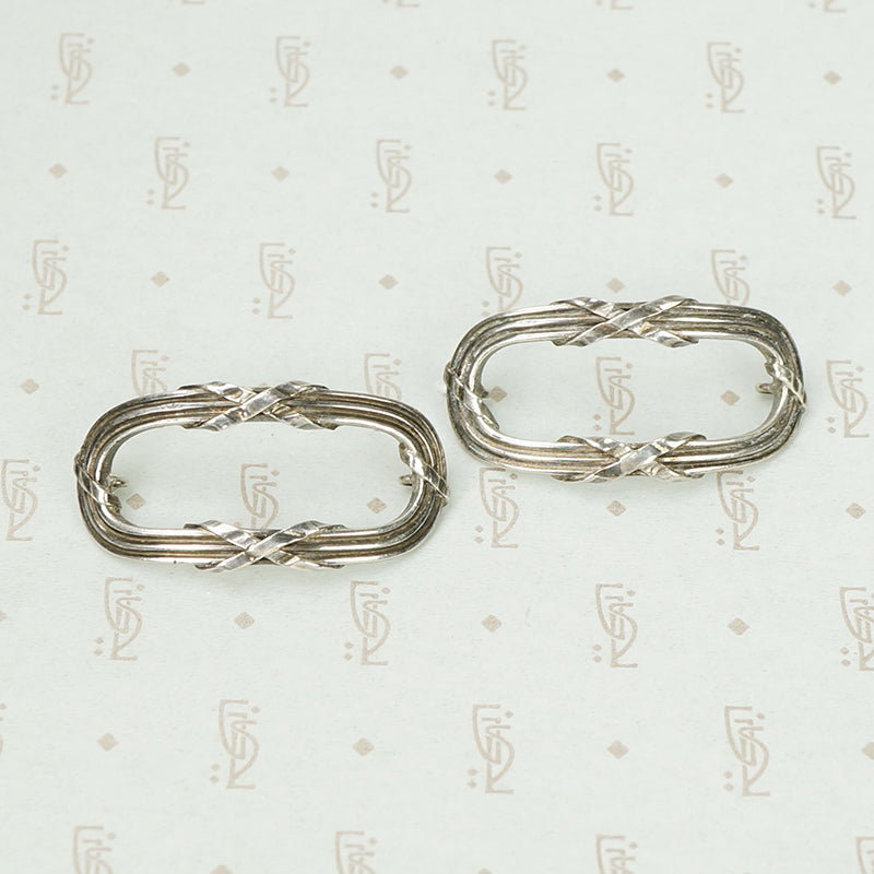 French Tiffany and Co. Silver Ribbon Jewels